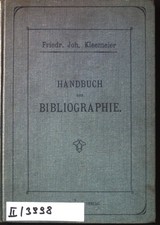 Handbuch der Bibliographie