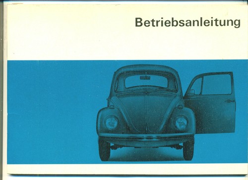 Käfer betriebsanleitung - käfer,