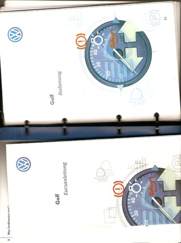 Betriebsanleitung golf - vw,