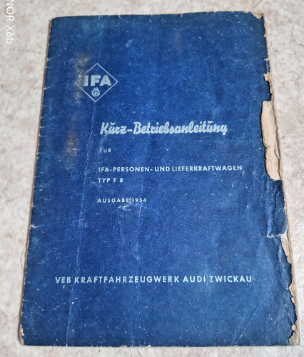 Original ddr pkw - ifa, f8